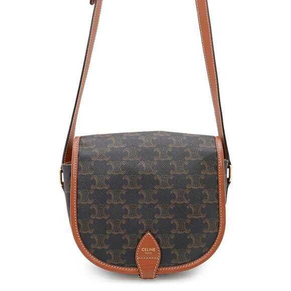 CELINE Gold Shoulder Bag - Picture 1 of 15